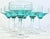 Turquoise Ocean Champagne Coupes- Set of Six For Sale - Image 4 of 12