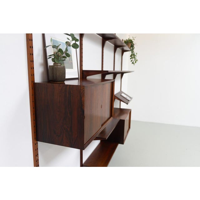 Vintage Danish Pau Ferro Modular Wall Unit by Poul Cadovius for Cado, 1960s For Sale - Image 15 of 18