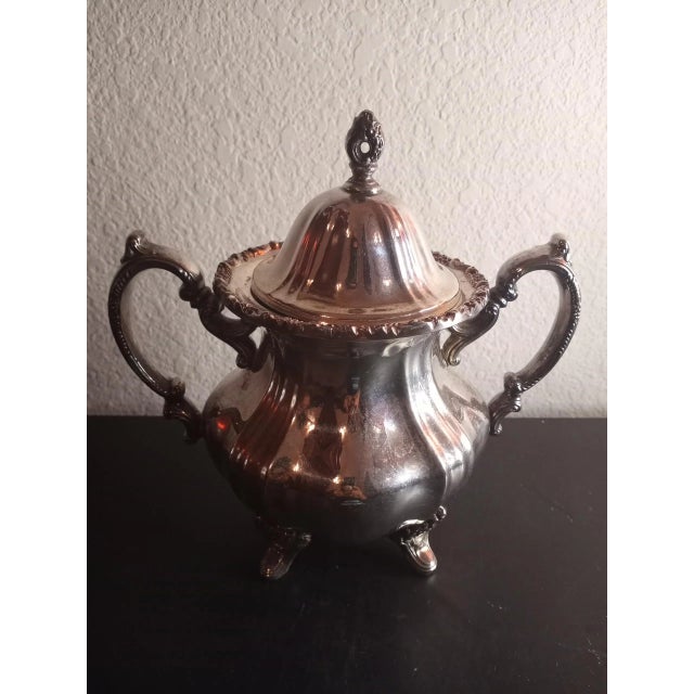 Metal Vintage Towle Silverplated Sugar Bowl For Sale - Image 7 of 8