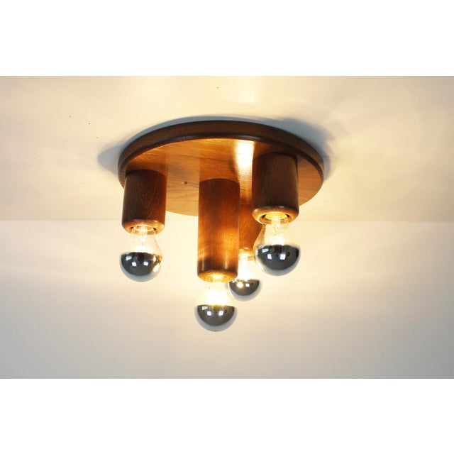 Vintage Japandi Style Ceiling Light, 1970s For Sale - Image 6 of 8
