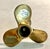 MCM Andrea by Sadek Solid Brass Nautical Propeller Candlesticks- A Pair For Sale - Image 4 of 4