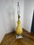 Italian 1950s Italian Galliano Ferro Murano Amber Bullicante Lamp Marble Base For Sale - Image 3 of 7