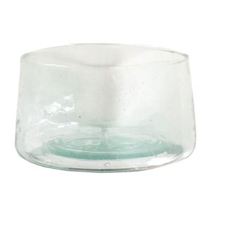 Moroccan Recycled Glass Serving Bowl For Sale