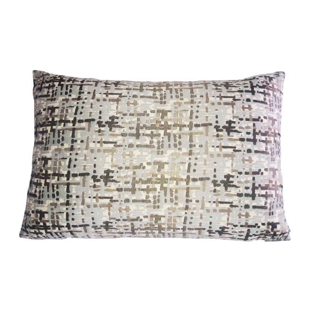 Abstract Plaid Lumbar Pillow Chairish