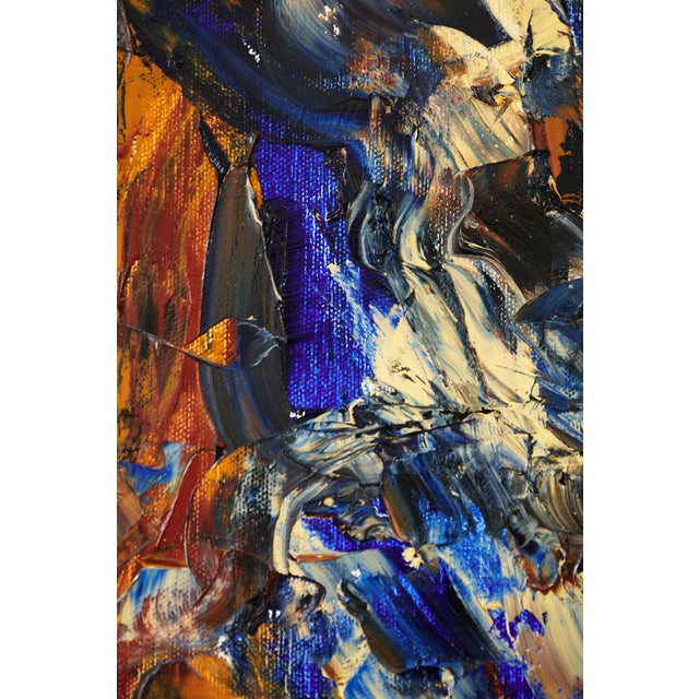 "Keeping My Eye on the Breeze" Original Large Abstract Oil Painting by Simon Findlay For Sale - Image 11 of 11