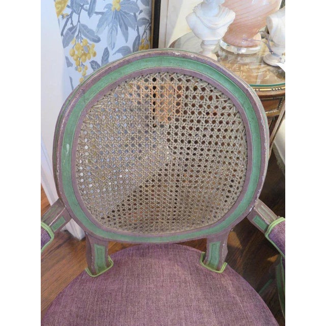 Wood 18th Century Caned Chair With Original Frame Finish For Sale - Image 7 of 8