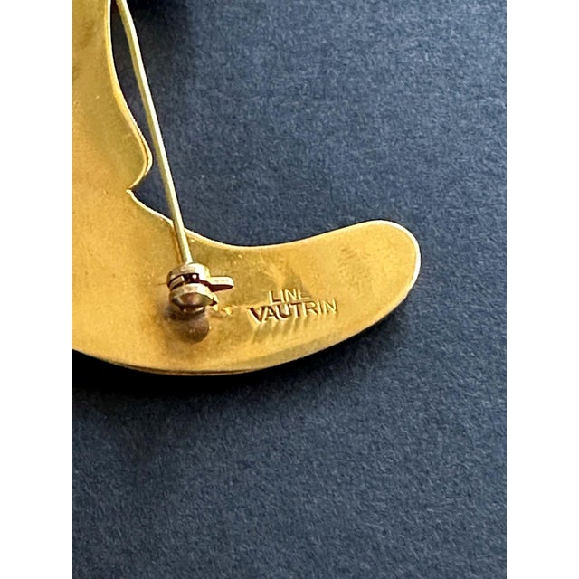 1940s French Bronze À La Gloire des Phoques Brooch Line Vautrin For Sale - Image 5 of 10