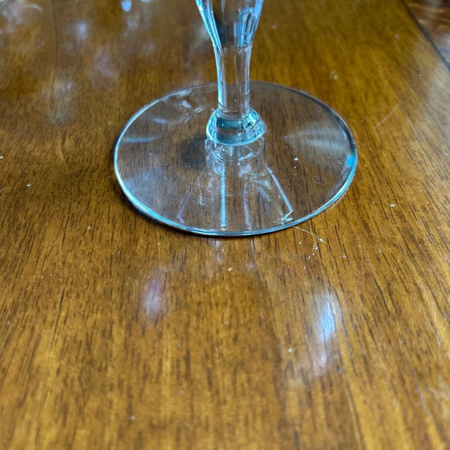 Mid 20th Century Vintage Iridescent Paneled Sherbet Glasses / Champagne Coupes — Set of 10 For Sale - Image 5 of 6