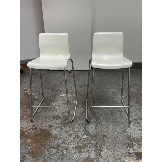 Design Plus Gallery presents a Pair of Glenn Counter Height Stools designed by Marcus Arvonen for IKEA. Each stool has a...