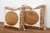 Pair of Gold & White Medallion Suzani Pillow Covers For Sale - Image 4 of 9