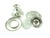 Metal Mid 20th Century French Silver Plate Caviar Server | Glass Liner | 5 Piece Set For Sale - Image 7 of 10