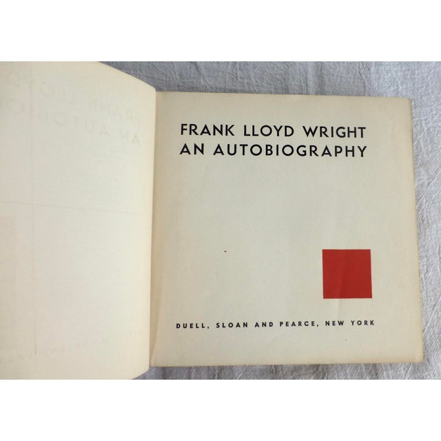 This is the true. stated First Edition of the 1943 book, Frank Lloyd Wright, An Autobiography. The 561-page, silver-titled...