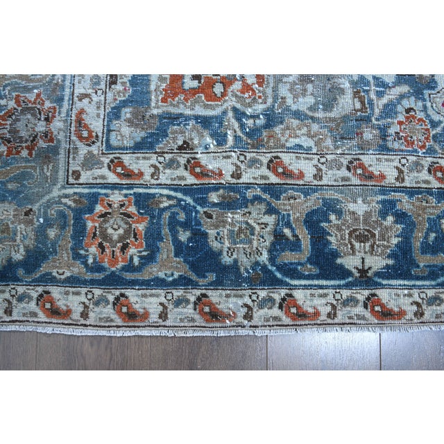 1970s Vintage Persian Handmade Wool Cotton Light Red Area Rug For Sale - Image 10 of 11