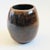 Ceramic Vintage Brown Studio Pottery Vase With Overlapping Brown and Black Glazes For Sale - Image 7 of 11
