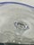 Vintage Hand-Blown Cake Stand With Cover, Cobalt Blue Trim For Sale In Los Angeles - Image 6 of 7
