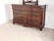 Neoclassical Drexel Nine Elms Empire Flame Mahogany Marble Top Dresser / Long Chest & Mirror For Sale - Image 3 of 12