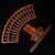 1970s Handcrafted Rosewood Fan-Shaped Abacus - Chinese Wooden Calculator With Stand For Sale - Image 4 of 9