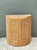 Vintage Wood and Cane Demilune Console Table For Sale - Image 4 of 12