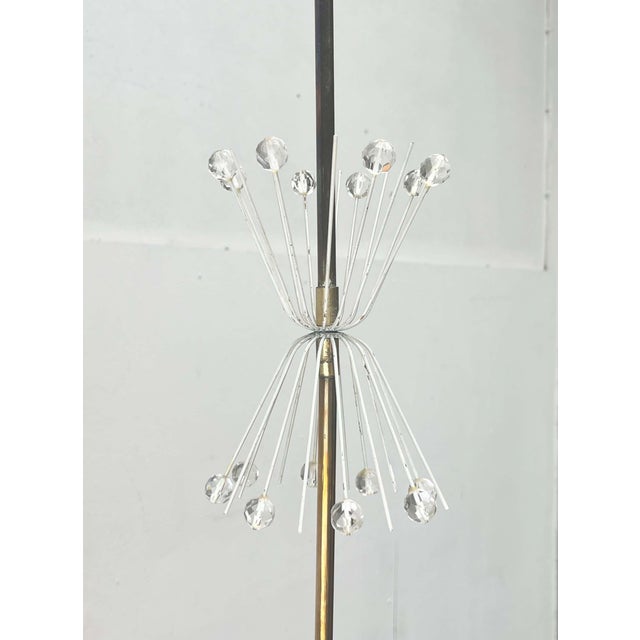 Gold Mid-Century Modern Austrian Double Snowflake Light Installation in Glass and Metal by Emil Stejnar for Rupert Nikoll, Vienna, Austria, 1950s For Sale - Image 8 of 18