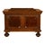 Baroque Antique Carved Walnut & Iron Coffer Chest Strong Guild Box Simmern Germany 1737 For Sale - Image 3 of 18