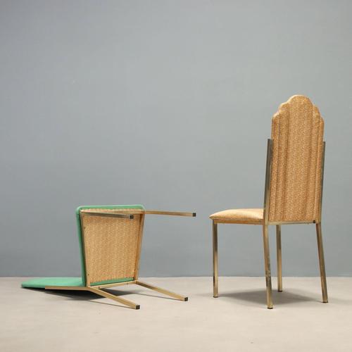Chairs attributed to Alain Delon for Maison Jansen, 1970s, Set of 6 For Sale - Image 10 of 12