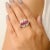 Add a bold pop of color and timeless sparkle to your collection with this vintage-inspired sterling silver statement ring....