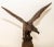 1960s Large Hand-Carved Iron Wood American Bald Eagle Art Sculpture For Sale - Image 9 of 12