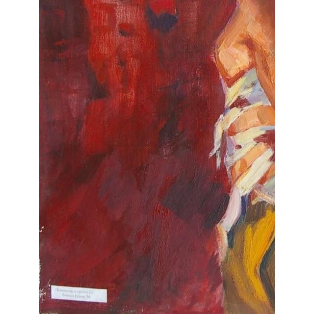 1970s Soviet Army Oil Painting, Ukrainian Artist Bozhko, 1970s 114-85 For Sale - Image 5 of 6