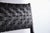 Contemporary Andrianna Shamaris Modern Chair Series Double-Backed Leather Woven Chair For Sale - Image 3 of 18
