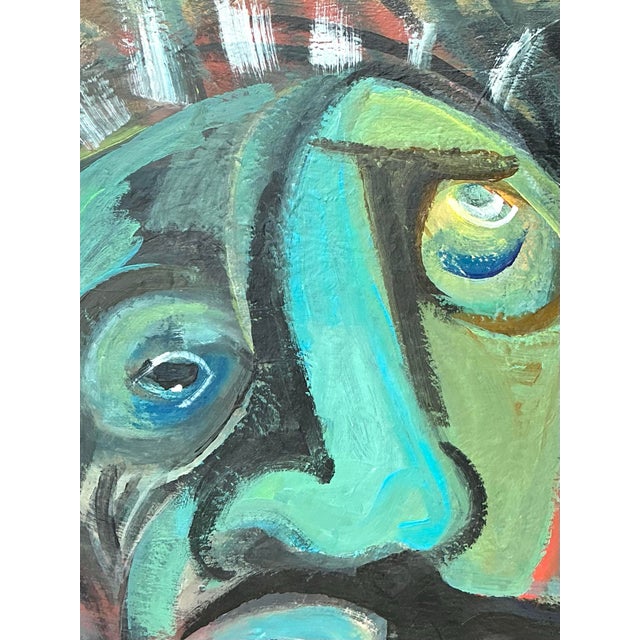 Abstract Expressionist Oil Painting on Canvas For Sale In West Palm - Image 6 of 12