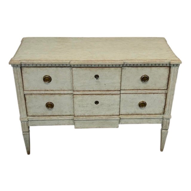 Pair of 19th Century Gustavian-Style Chests of Drawers For Sale - Image 4 of 8