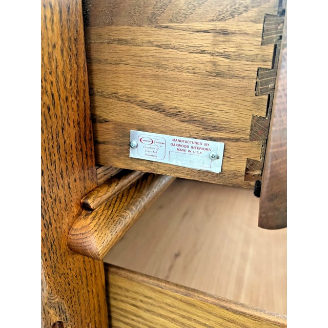 Wood 1990s Oakwood Interiors Lingerie Dresser Chest Seven Cedar Drawers Locking Top Drawer For Sale - Image 7 of 13