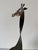 Brown 1980’s David Lesser Steel Cutout Giraffe Sculpture – Signed For Sale - Image 8 of 10