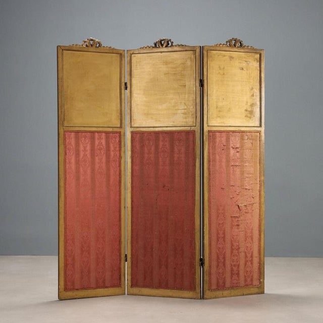 Gilded Wooden Screen, Italy, Early 20th Century For Sale - Image 10 of 12