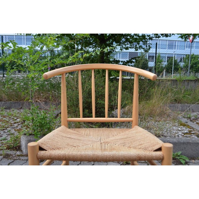 Modern Danish Model J-151Beech Dining Chair by Erik Ole Jorgensen for Kvist Mobler, 1960s For Sale - Image 17 of 18