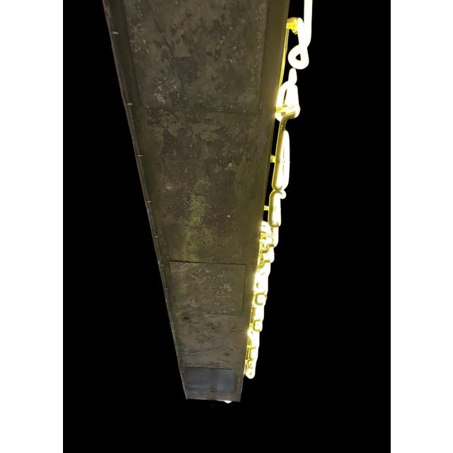 Vintage Industrial Neon “Information” Light For Sale In Chicago - Image 6 of 15