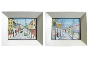 1950s Charles De Montfort Colored Lithographs - a Pair