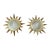 Vintage Sunburst Bronze Wall Sconces Frosted Glass Dome Lights Mid Century - a Pair For Sale