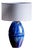 Huge Table Lamp in Blue Ceramic, France, 1960s For Sale