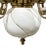 Mid 20th Century Vintage Art Nouveau Style Fleur De Lis Calla Lillies Shades 5 Arms Chandelier For Sale - Image 5 of 13