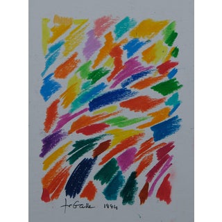 Françoise Galle, Abstract Road, 1940, Pastel on Paper For Sale