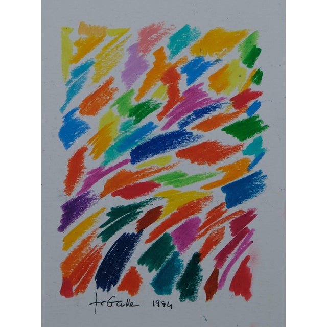 Françoise Galle, Abstract Road, 1940, Pastel on Paper For Sale