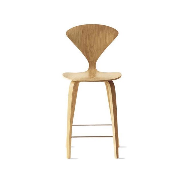 Wood Mid-Century Modern Bar Stool attributed to Norman Cherner, 1950s For Sale - Image 7 of 18
