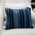 Rich Faded Indigo Stripe Cushion For Sale In Houston - Image 6 of 6