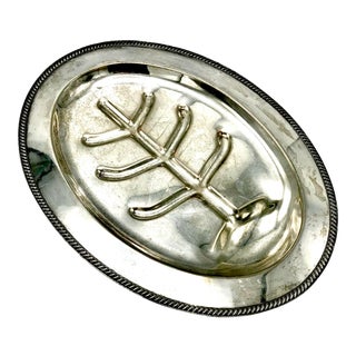 Friedman Silver Co. Tree of Life Silver Plate Carving Platter For Sale