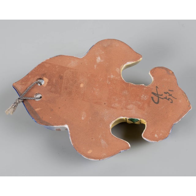 19th Century French Faience Fleur De Lis Wall Pocket For Sale - Image 13 of 13