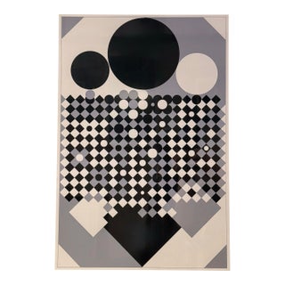 Victor Vasarely, Antares, 1970, Signed Op Art Screenprint For Sale