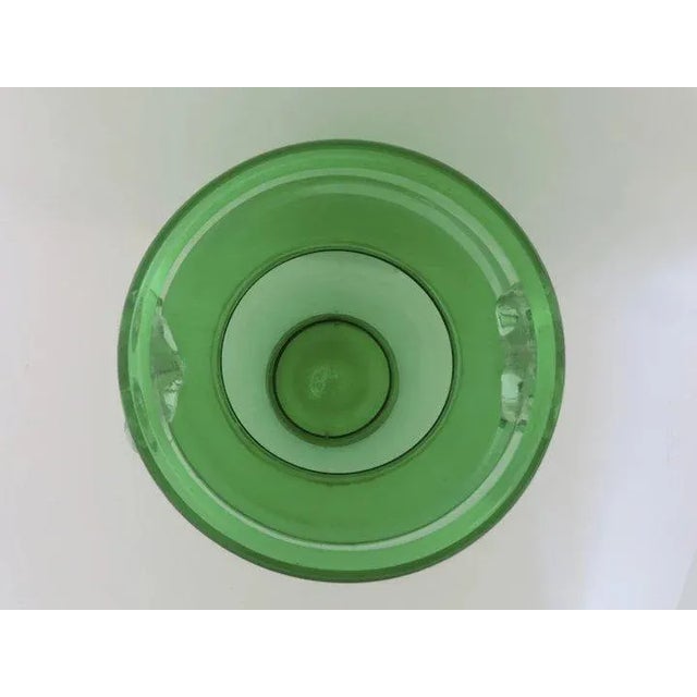 Steuben Steuben Pomona Green Art Glass Vase Early 20th Century For Sale - Image 4 of 13