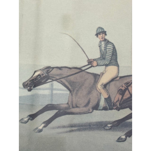 Late 20th Century J. Godby + H. Merke for Samuel Howitt “La Course De Chevaux” Equestrian Engraving, Framed For Sale - Image 5 of 12