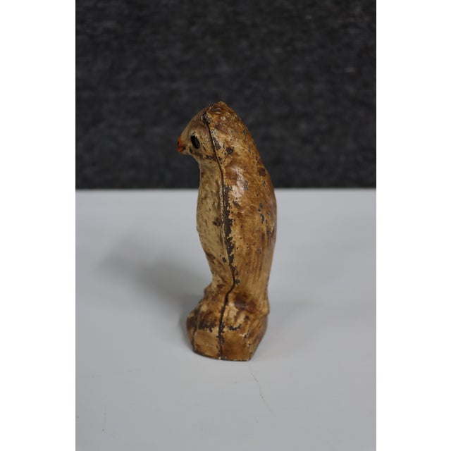 Mechanical Kilgore Manufacturing Co. Owl Cast Iron Bank | Chairish